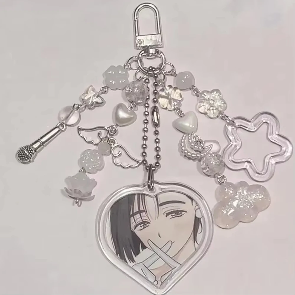 エイリアンステージハートアクリルミジとスアビーズマッチングキーホルダー