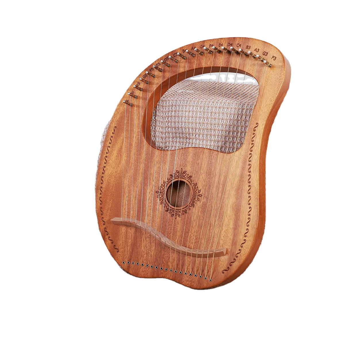 

Цвет дерева 19-струнная лира, арфа, музыкальный инструмент для взрослых, начинающих, профессиональное исполнение