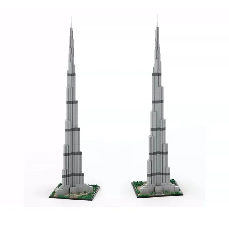 Building Block MOC-131908 Skyscraper 1:800 High Difficulty Splicing Building Block 3391PCS Adult and Children's Puzzle Toy Gift