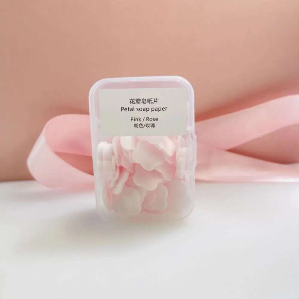 100 pcs Camping Portable Soap Sheets Cleaning Dissolvable Soap Paper Convenient Thin Hand Washing Soap Children