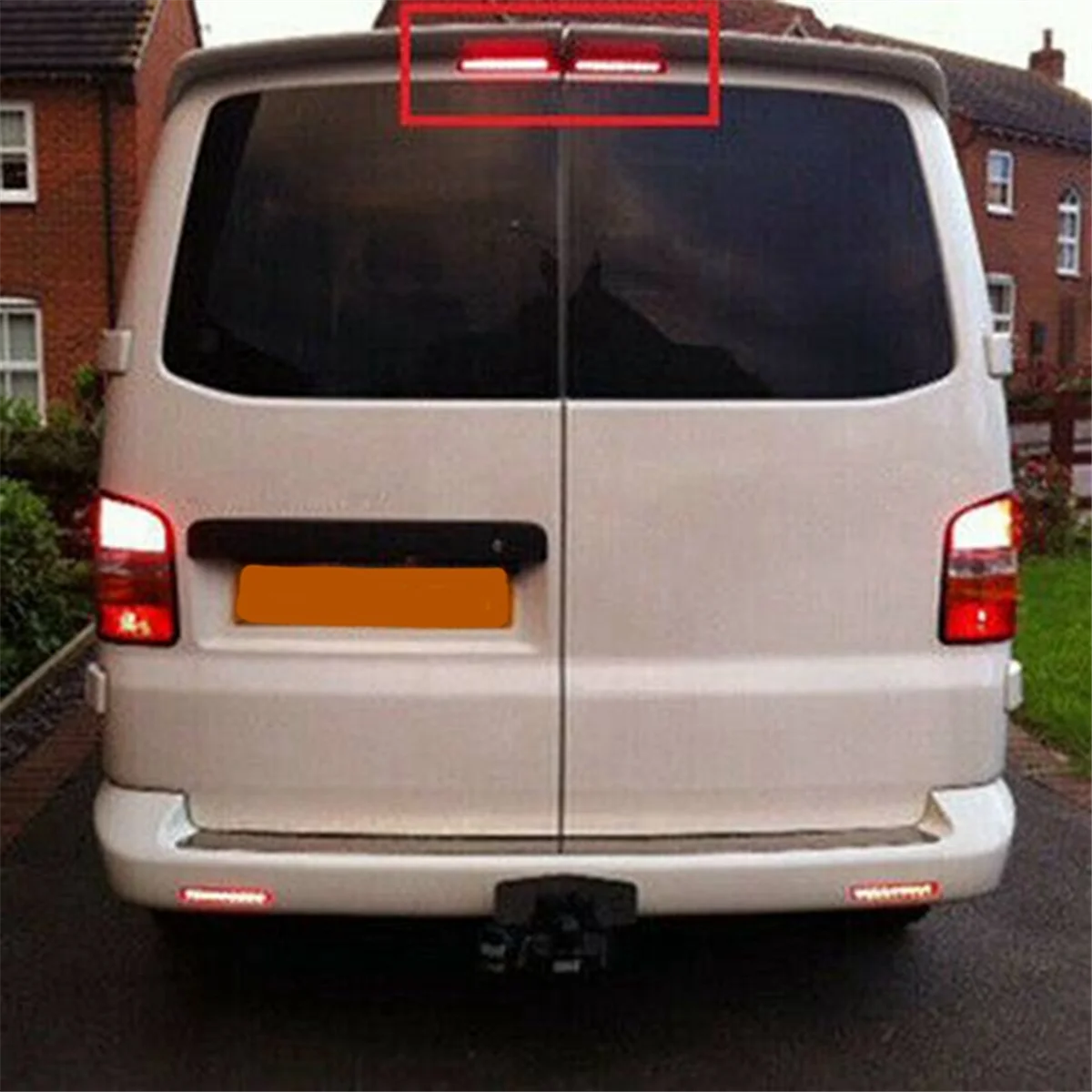 

2PCS Car Third High Brake Light Barn Door Rear Brake Light High Mount Stop Lamp for VW Transporter T5 T6 2003-2016 jasmine