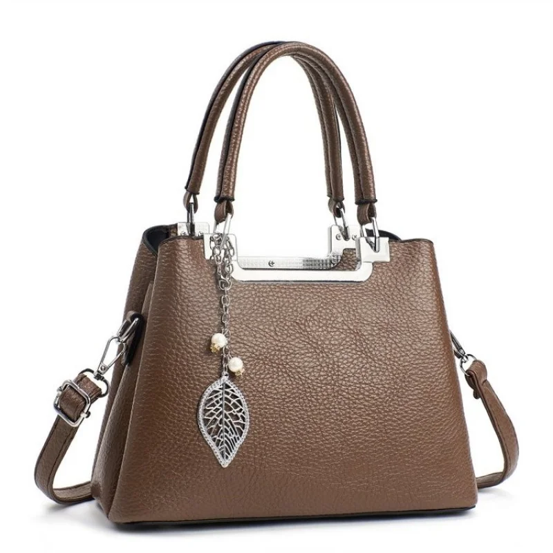 

Минималистичная уникальная винтажная сумка-мессенджер для повседневных женщин с однотонным буквенным логотипом и большой вместимостью