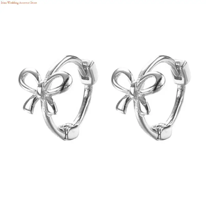 G92D Trendy Butterfly Knot Earrings Bowknot Ear Rings Y2K Minimalist Accessory