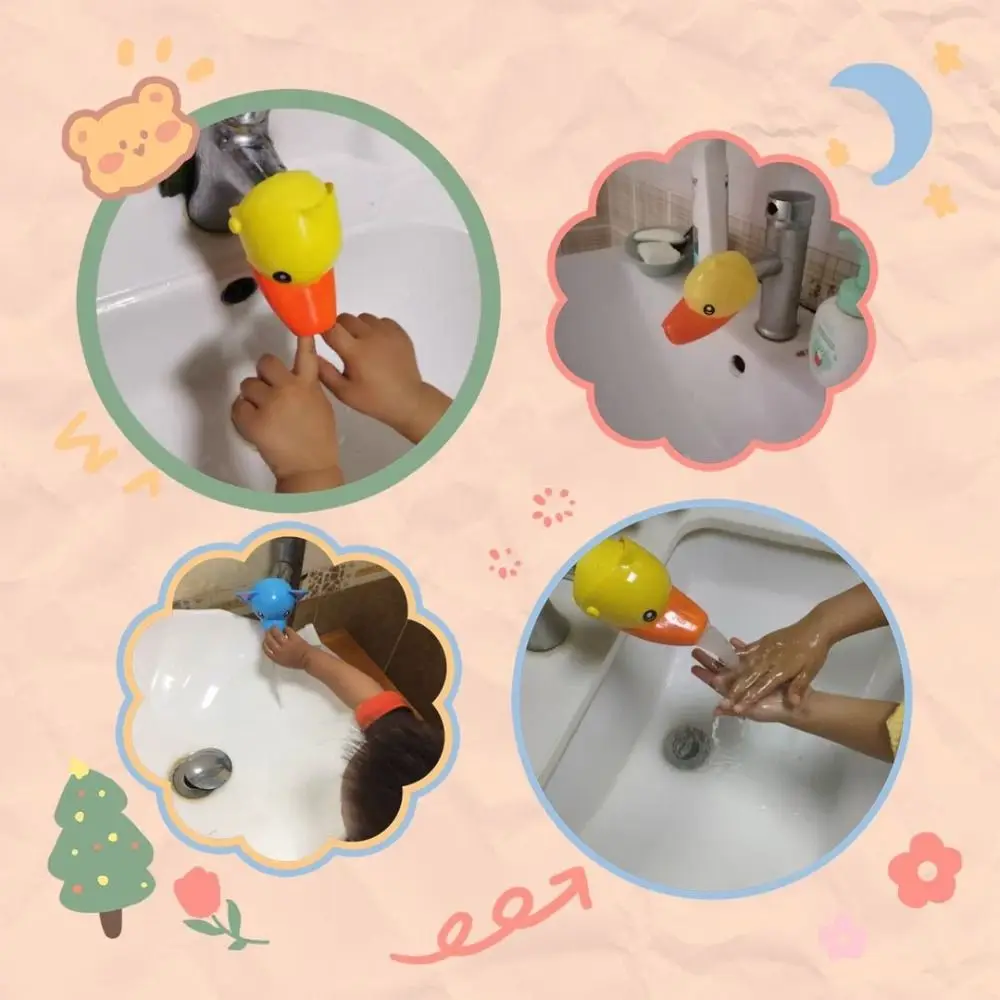 Silicone Cartoon Faucet Extender Convenient Splash-proof Baby Washing Helper Elephant Lovely Duck Kids Hand Washing