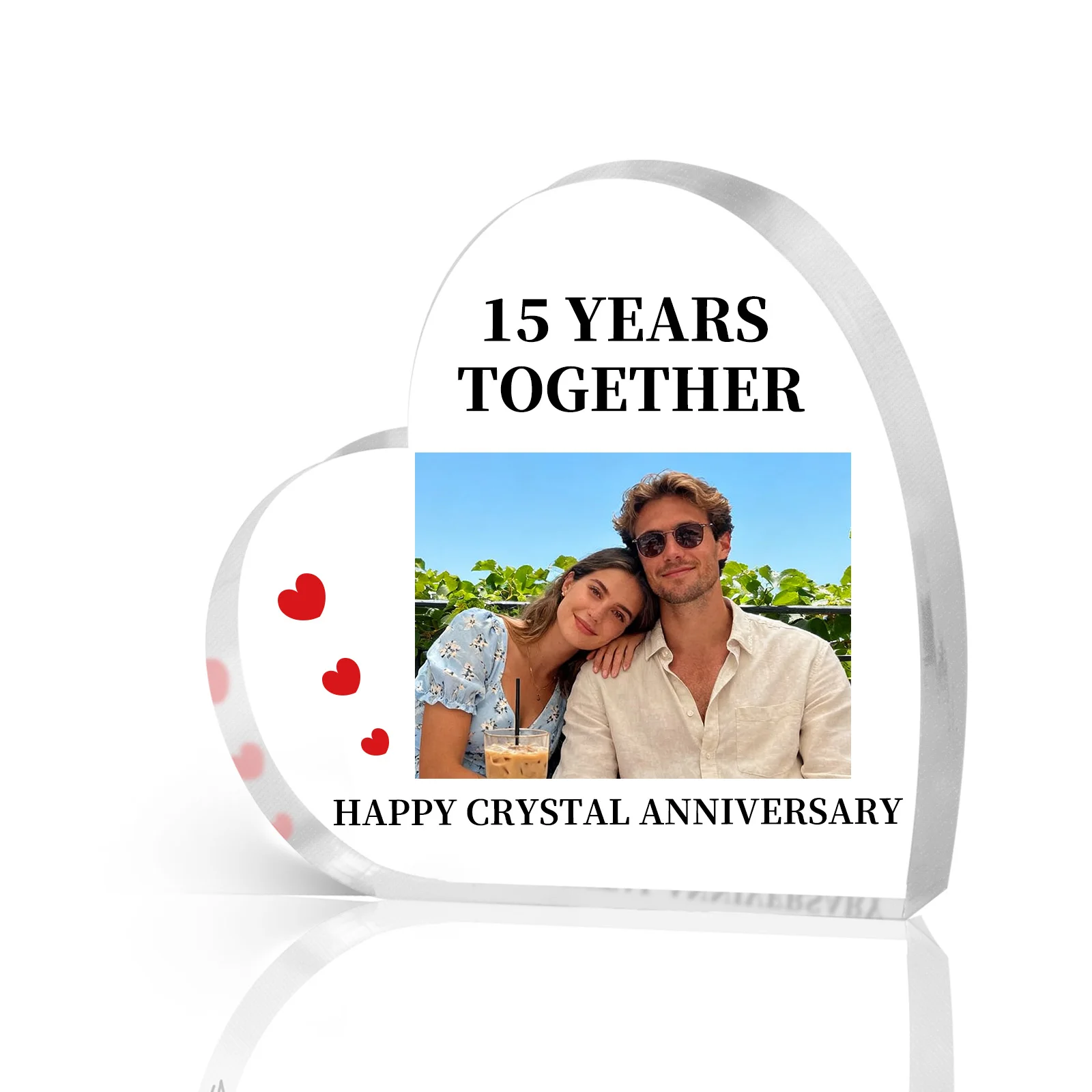 

Personalised Acrylic Plaque for Couple,Custom Wedding Anniversary Engagement Birthday Gifts , Romantic Keepsake for Husband Wife