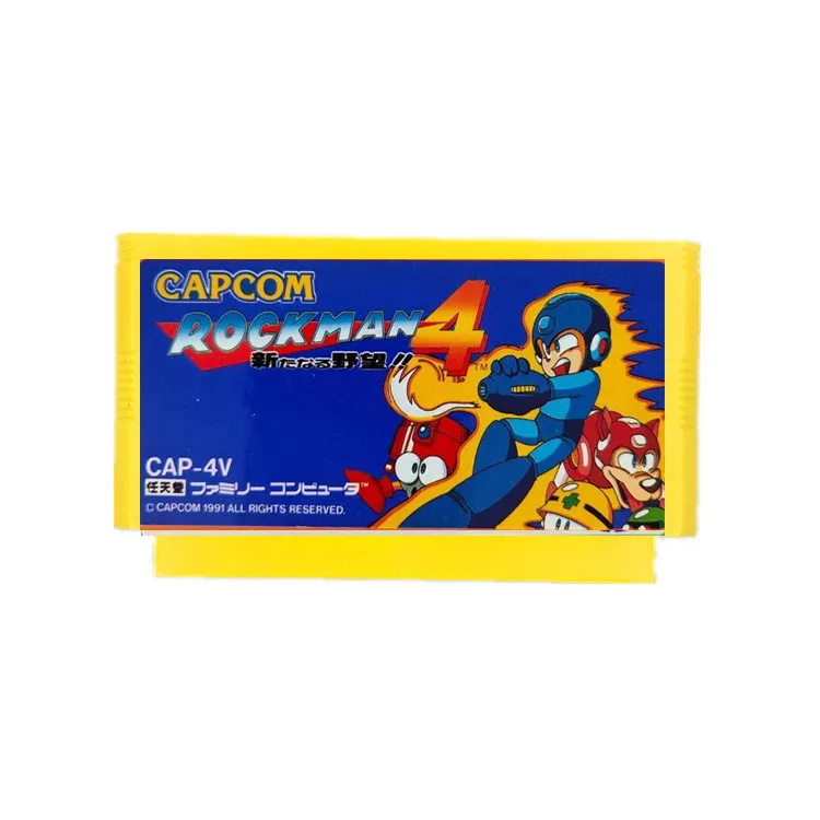 Rockman 4 for FC Console 60Pins Video Game Card