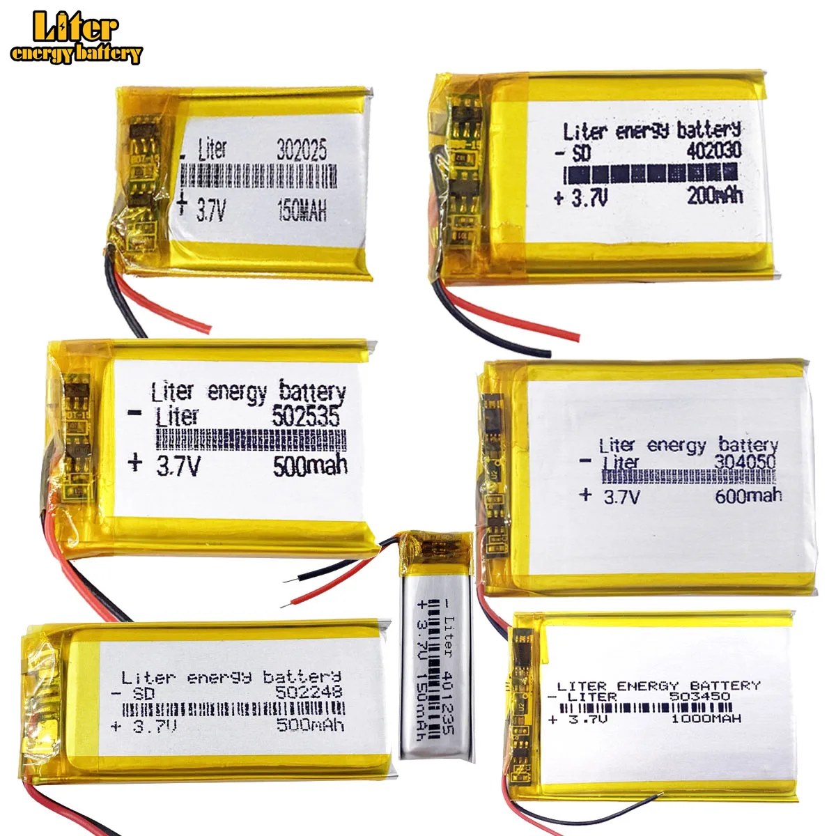 custom  battery    401235 150mAh   801633 400mAh 783442 1300mAh