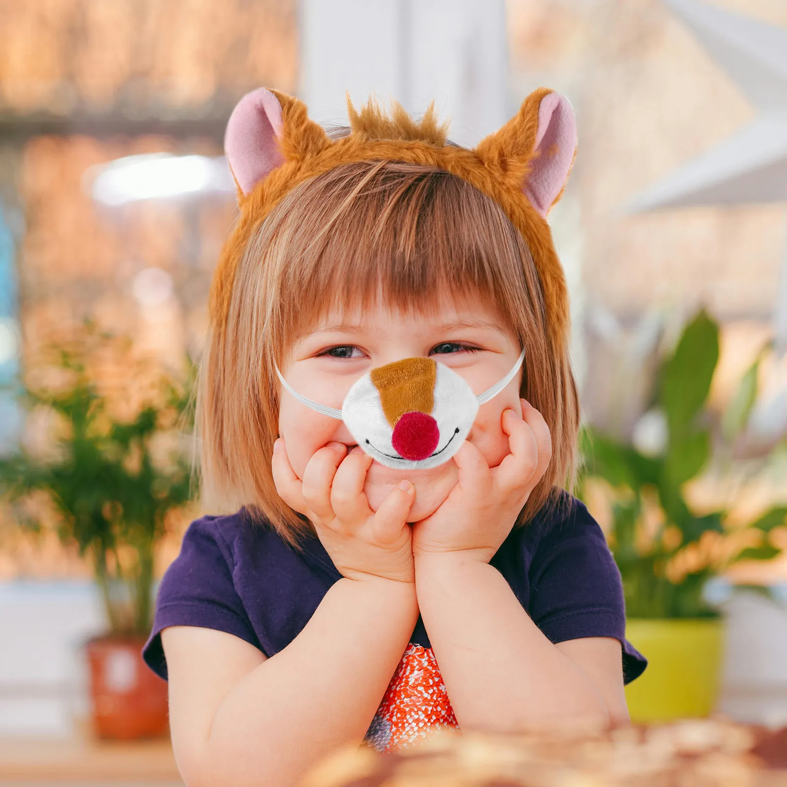 

Набор аксессуаров для костюма бурундука для детей: мягкие коричневые ушки животного, повязка на голову, хвост, бантик, нос. Для праздников, дней рождения, школьных мероприятий.