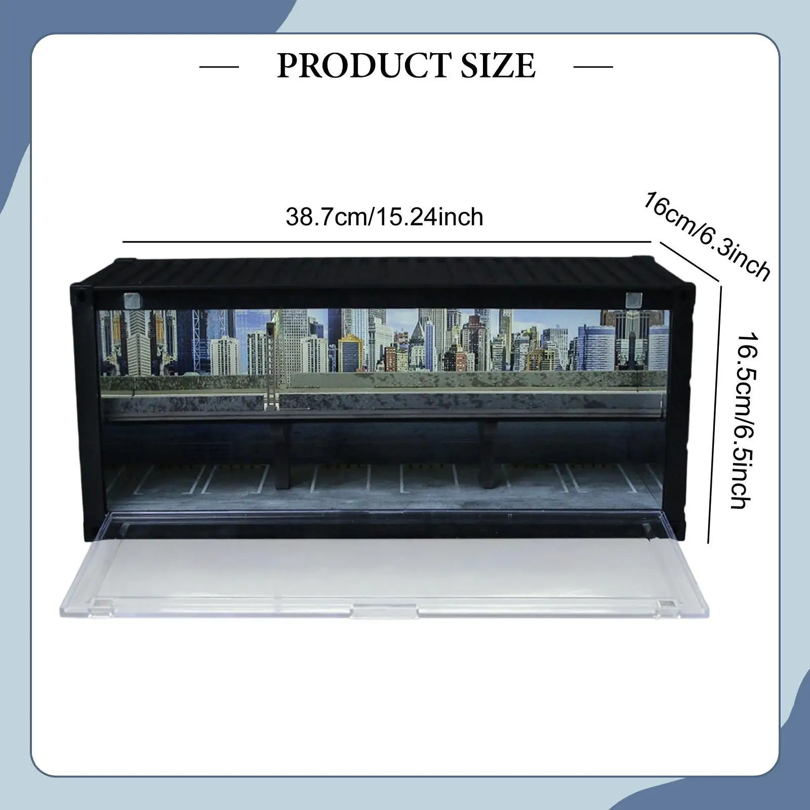 

1/64 Scale Model Car Display Case Decoration Ornament Toy Car Storage Box