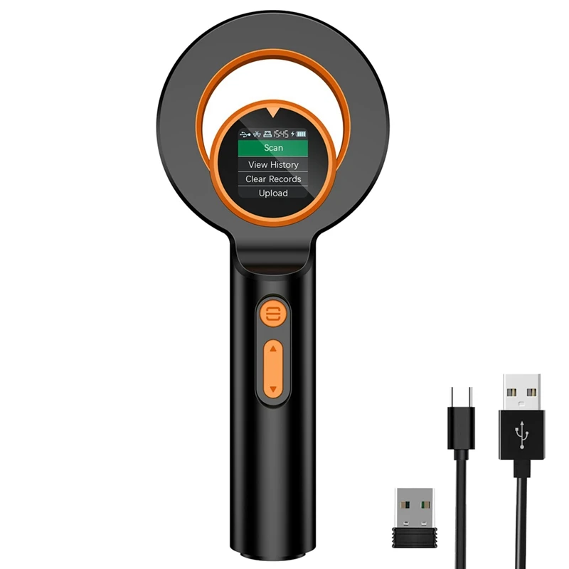 Bluetooth Pet Micro-Chip Reader,3-In-1(2.4Ghz Wireless+Bluetooth+USB) Animal Universal Microchip-Tag Reader Scanner