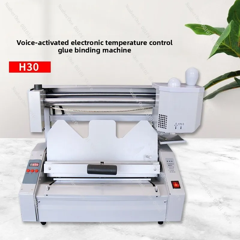 Manual H30 Glue Binding Machine Small Household Glue Binding Machine Desktop Hot Melt Glue Binding Office Electronic