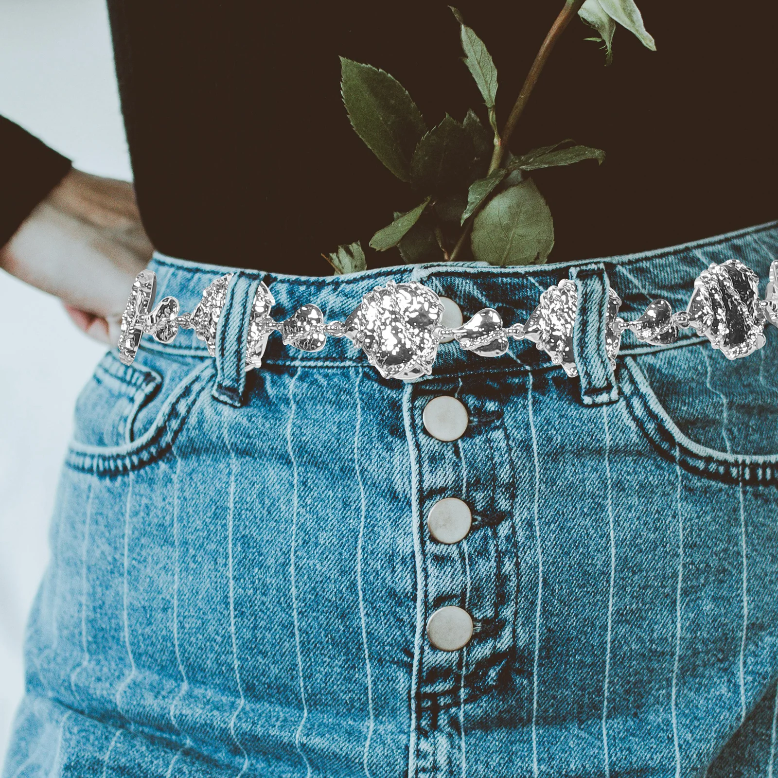 

Heart Waist Chain Breathable Pink Adjustable Waistband Slimming Fitness Sexy Body Shaping Love Waist Chain Fashion Accessory