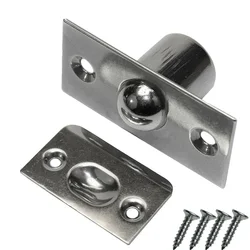 Door Top Bead Stainless Steel Pure Copper Spring Invisible Door Beads Lock Closet Ball Catch Latch For Wooden Door Home Hardware