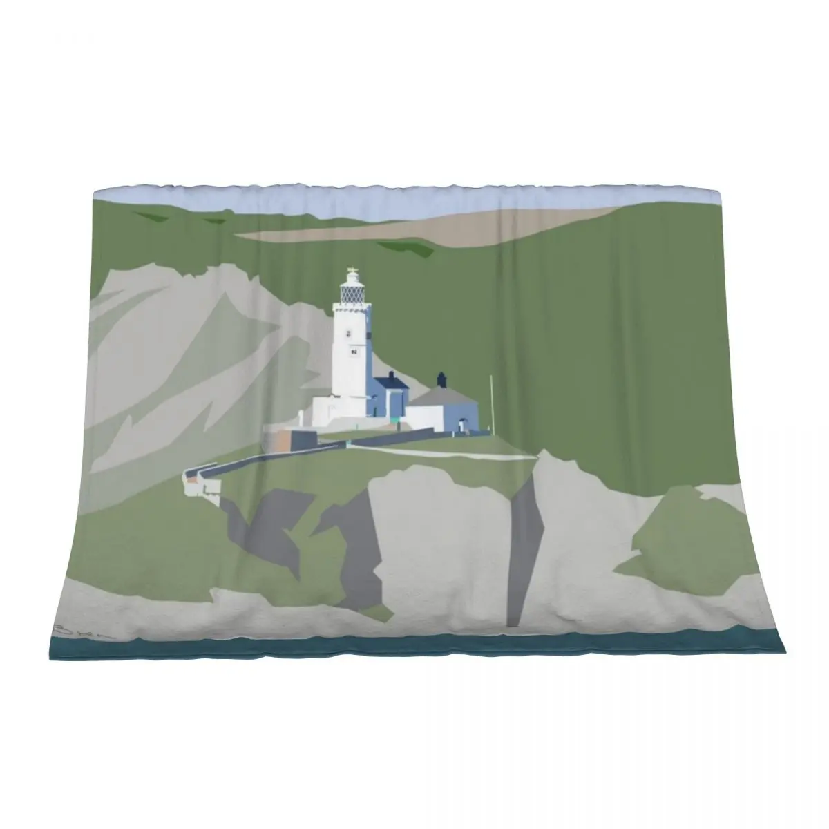

Start Point Lighthouse from the Sea Throw Blanket Giant Sofa Flannels Soft Big Blankets
