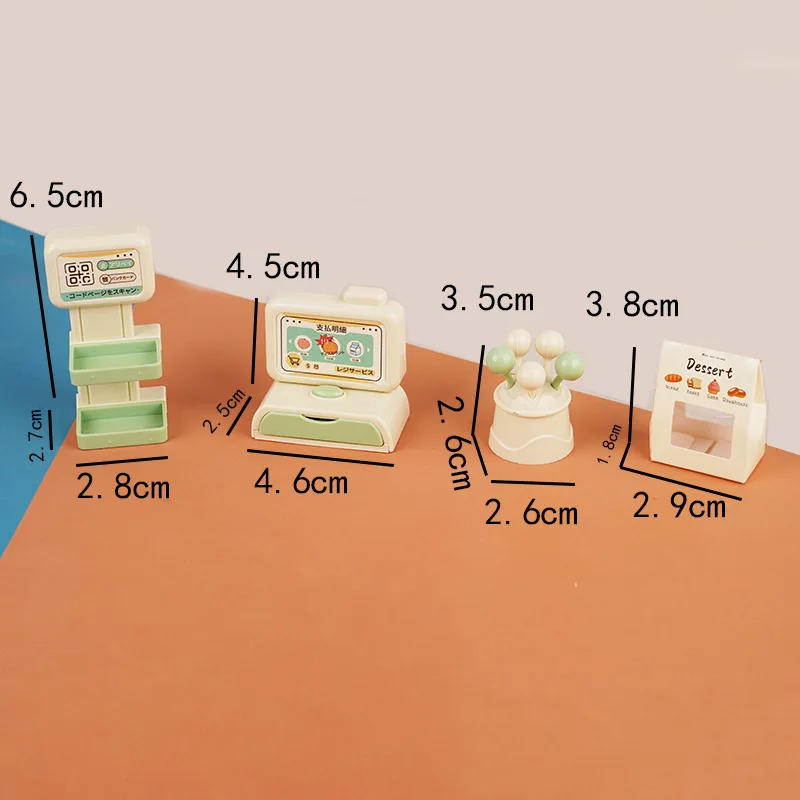 الأطفال يلعبون ألعاب المنزل سوبر ماركت صغير ماكينة تسجيل المدفوعات النقدية محاكاة عداد ماكينة تسجيل المدفوعات النقدية بيت الدمية اكسسوارات اللعب