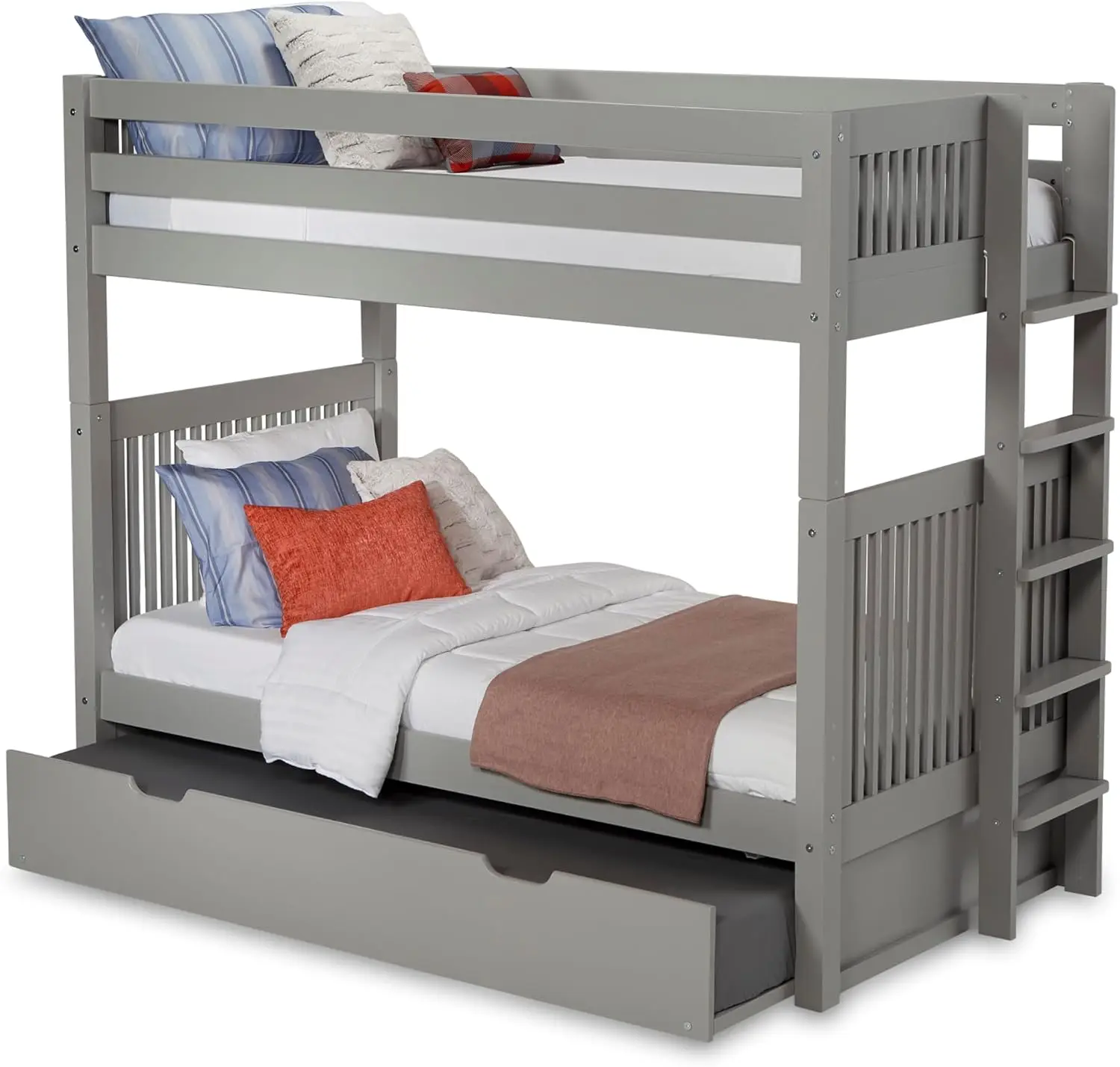 Bunk Bed Mission Headboard Twin Grey Finish