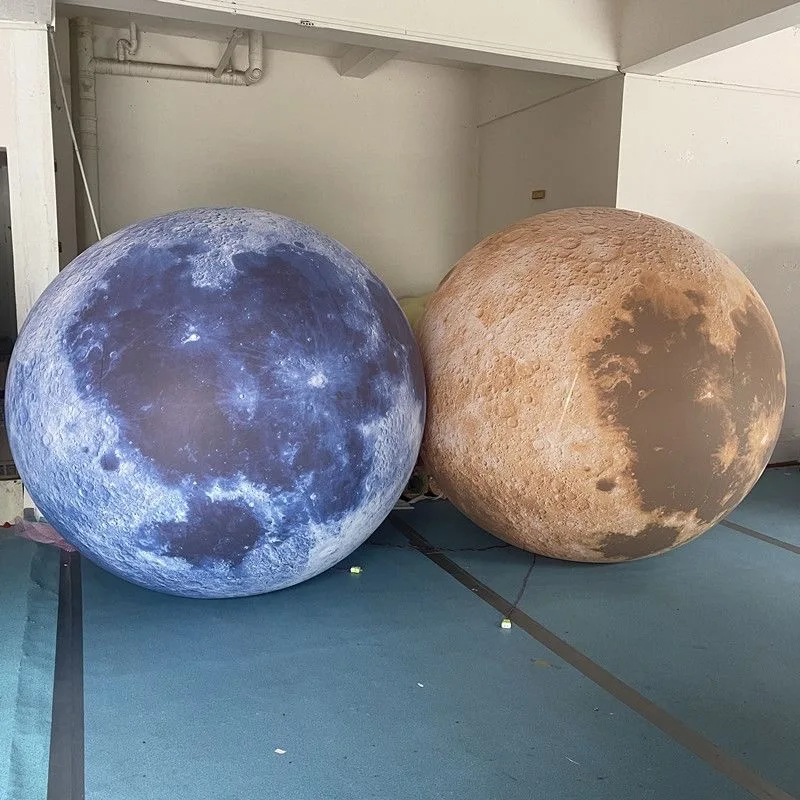 1pc gigante inflável lua terra bolas planeta balões sistema solar sol júpiter saturno marte venus festa decoração brinquedos com led