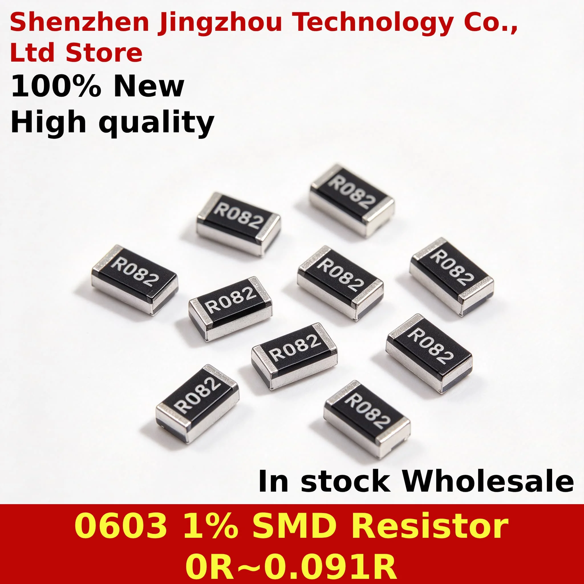 (50PCS) 100% New 0603 1% SMD Resistor 0R 0.015R 0.02R 0.022R 0.027R 0.03R 0.036R 0.047R 0.05R 0.062R 0.075R 0.091R In Stock