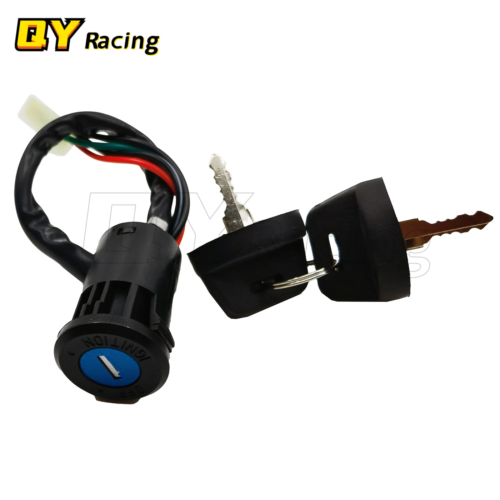 4&2 Wires  Universal 2 Ignition Keys Start Switch Door Lock Key Motorcycle Accessories for ATV Go Kart Scrambling Motorcycle