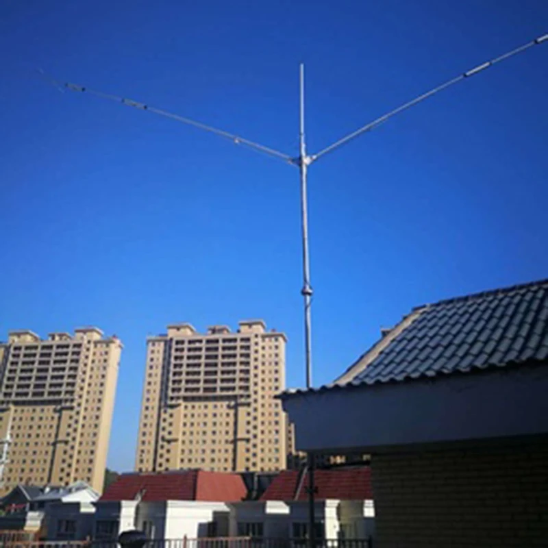 By BG7PNV 750V 1000W Shortwave Antenna V Antenna 5 Bands 7M-14M-21M-28M/29M-50M High Efficiency Low Noise