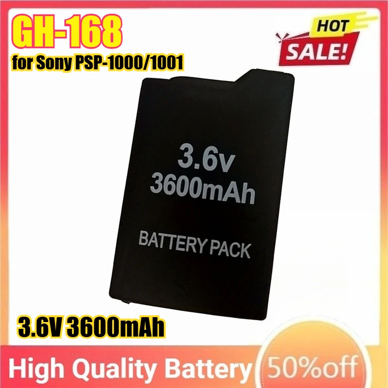 

3.6V 3600mAh GH-168 Replacement Rechargeable Battery Pack for Sony PSP-1000/1001
