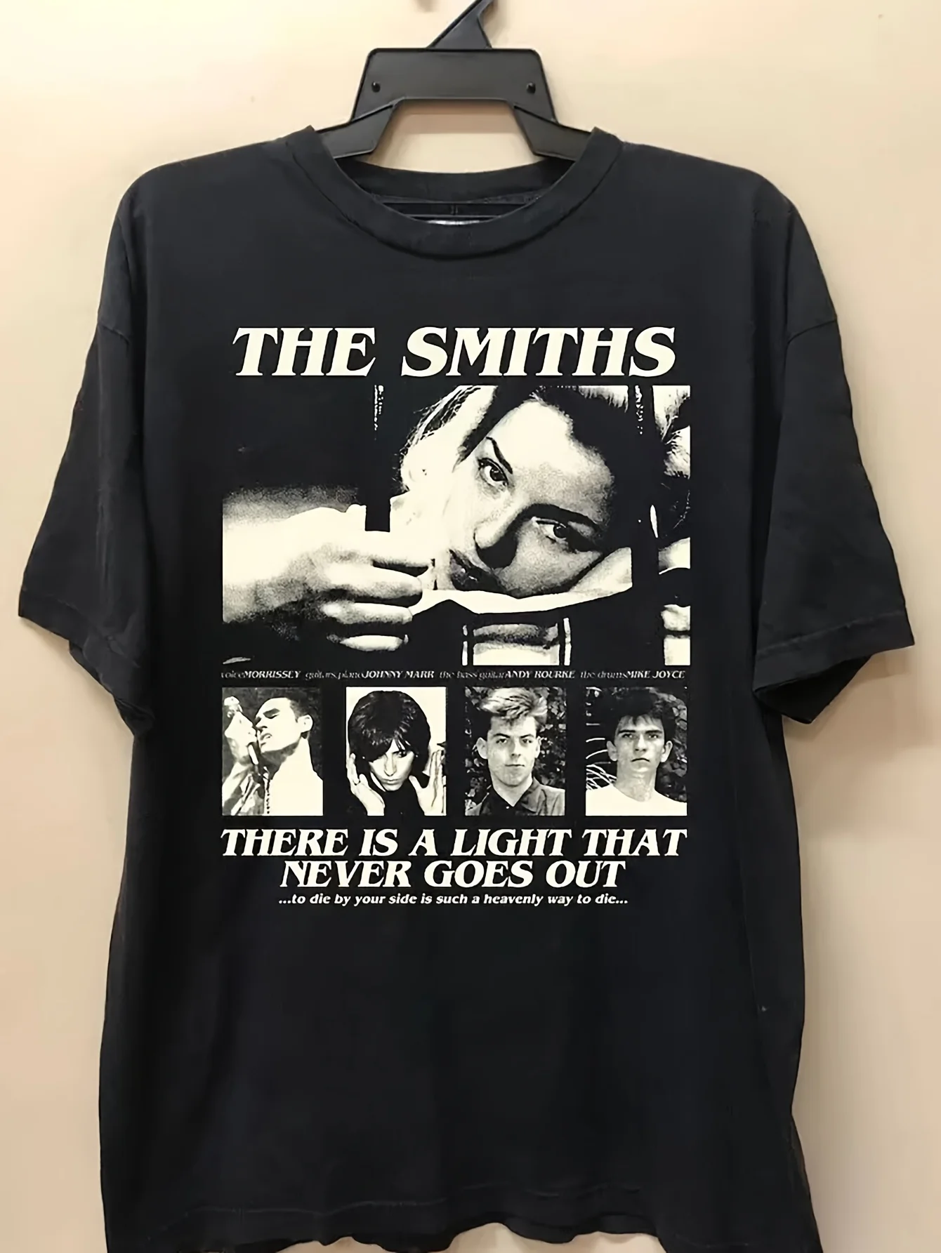 Мужская футболка с рисунком группы The Smiths — 100% хлопок, свободного покроя с цитатой «Это легкий, который никогда не выходит»,