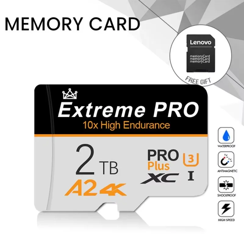 Micro TF SD Card High Speed SD Memory Card 128GB 256GB 32GB 64GB SD Card U3 A2 TF Flash Card for Phone Camera table PC