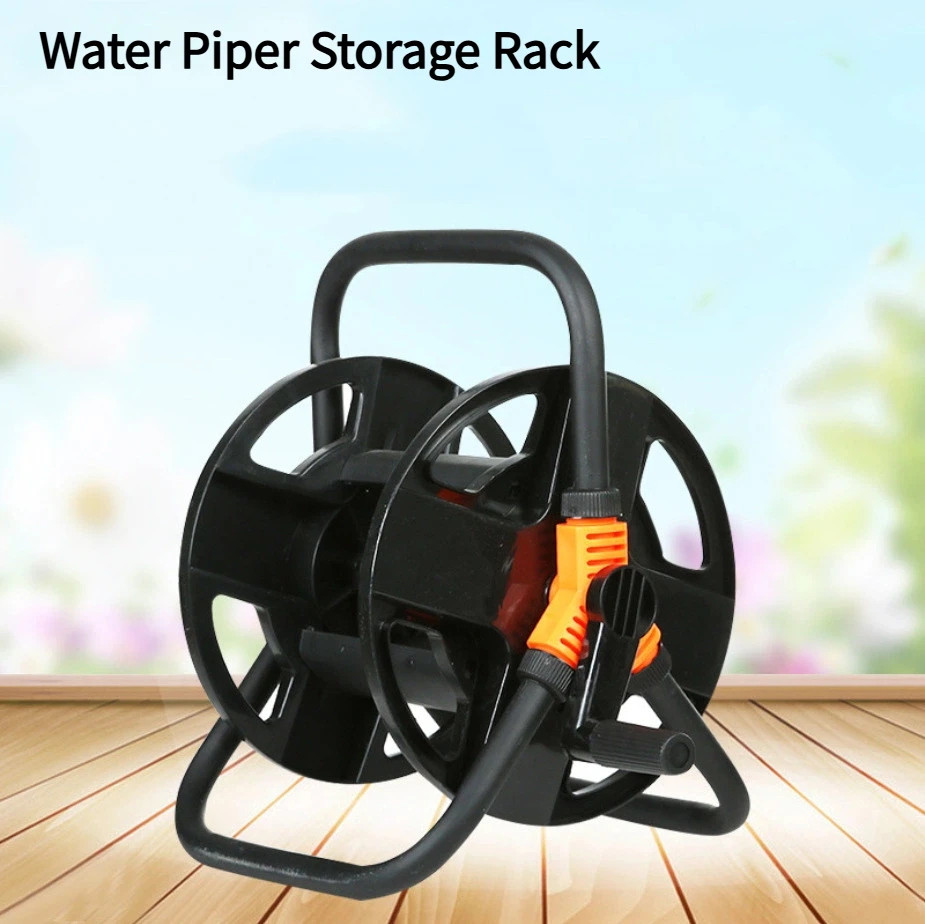 

20M~50M Garden Hose Holder Freestanding Hose Reel Water Pipe Storage Rack ABS Single Arm Tool for Garden Car Washing Watering