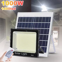 1400 LEDs Solar Light Outdoor  800W Solar Lamp Waterproof For Garden Path Street Outdoor Landscape Spotlight Wall Flood Lamp