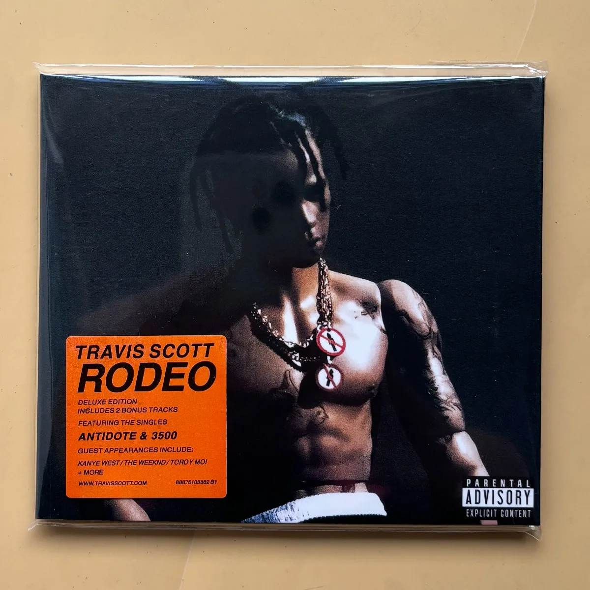 

Travis Scott Rodeo Hip-Hop Masterpiece CD Iconic Trap Rap Album Highly Recommended for Hip Hop Fans and Collectors