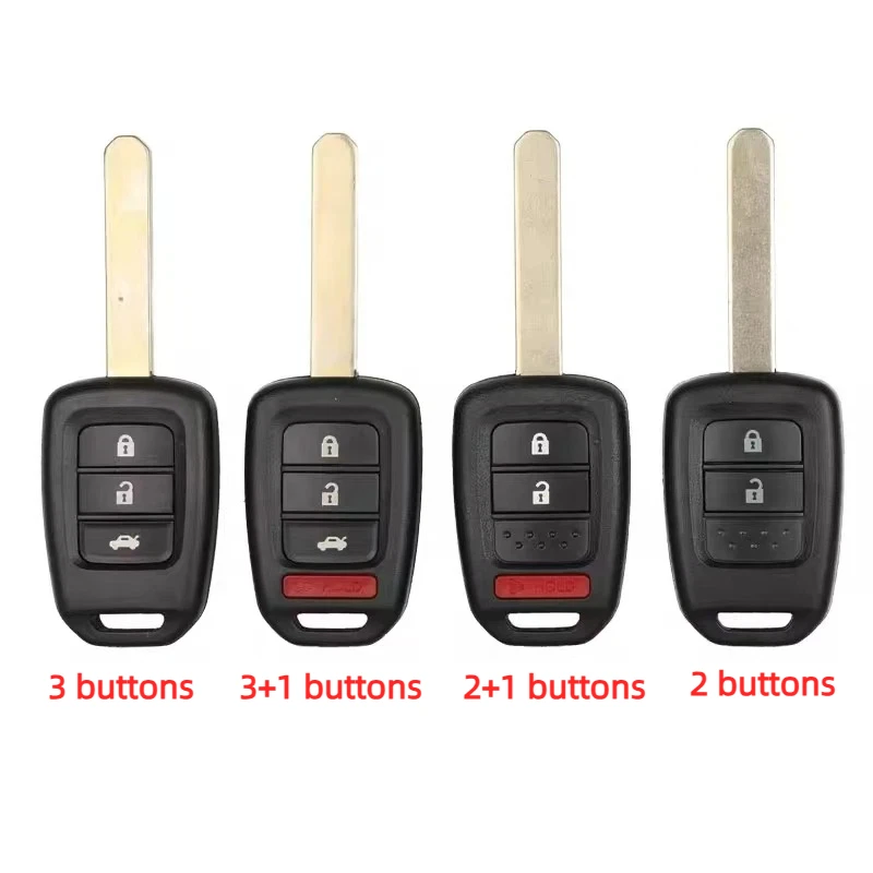 2/3/4 Button Replacement Car Remote Key Shell Case For Honda Accord CR-V Fit XRV Vezel City Jazz HRV FRV