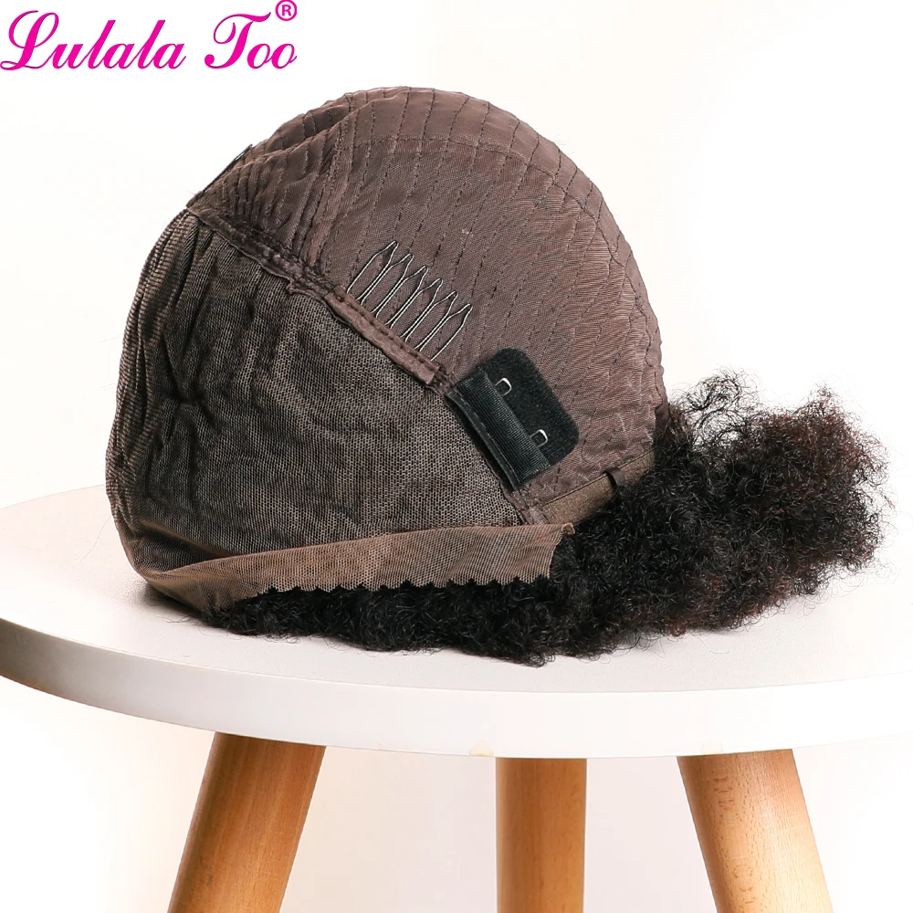 Pelucas de cabello humano rizado Afro corto 13x4 HD pelucas delanteras de encaje pelucas de cabello humano Remy brasileño rizado esponjoso para