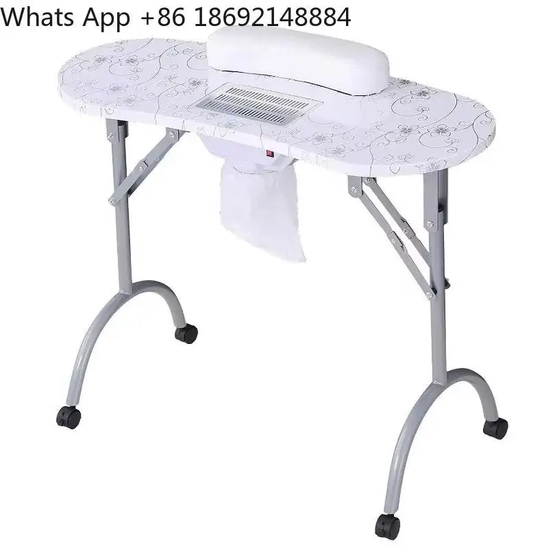 Foldable manicure table with vacuum cleaner Portable manicure pattern table Manufacturer wholesale