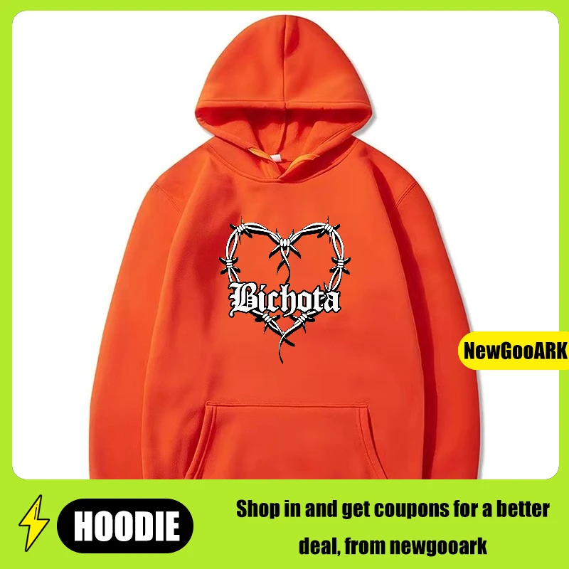 LE Rapper Bichota Hoodies Men Fashion Karol G Printed Sweatshirts Women Cool Casual Harajuku Streetwear Hooded