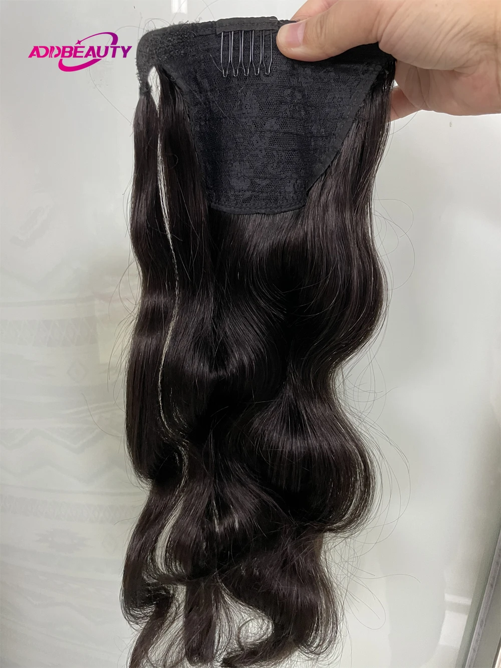 Body Wave Drawstring Ponytail Human Hair Brazilian Human Hairpiece Clips in Human Hair Extensions for Women Wrapped Horsetail
