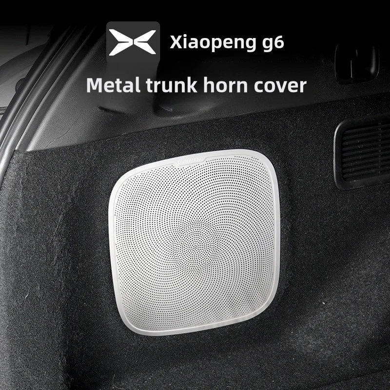 

For Xpeng G6 2023-25 Trunk Speaker Net Cover High-grade Car Interior Mesh Enclosure Aluminum Alloy Frame Metal Wire Grilles