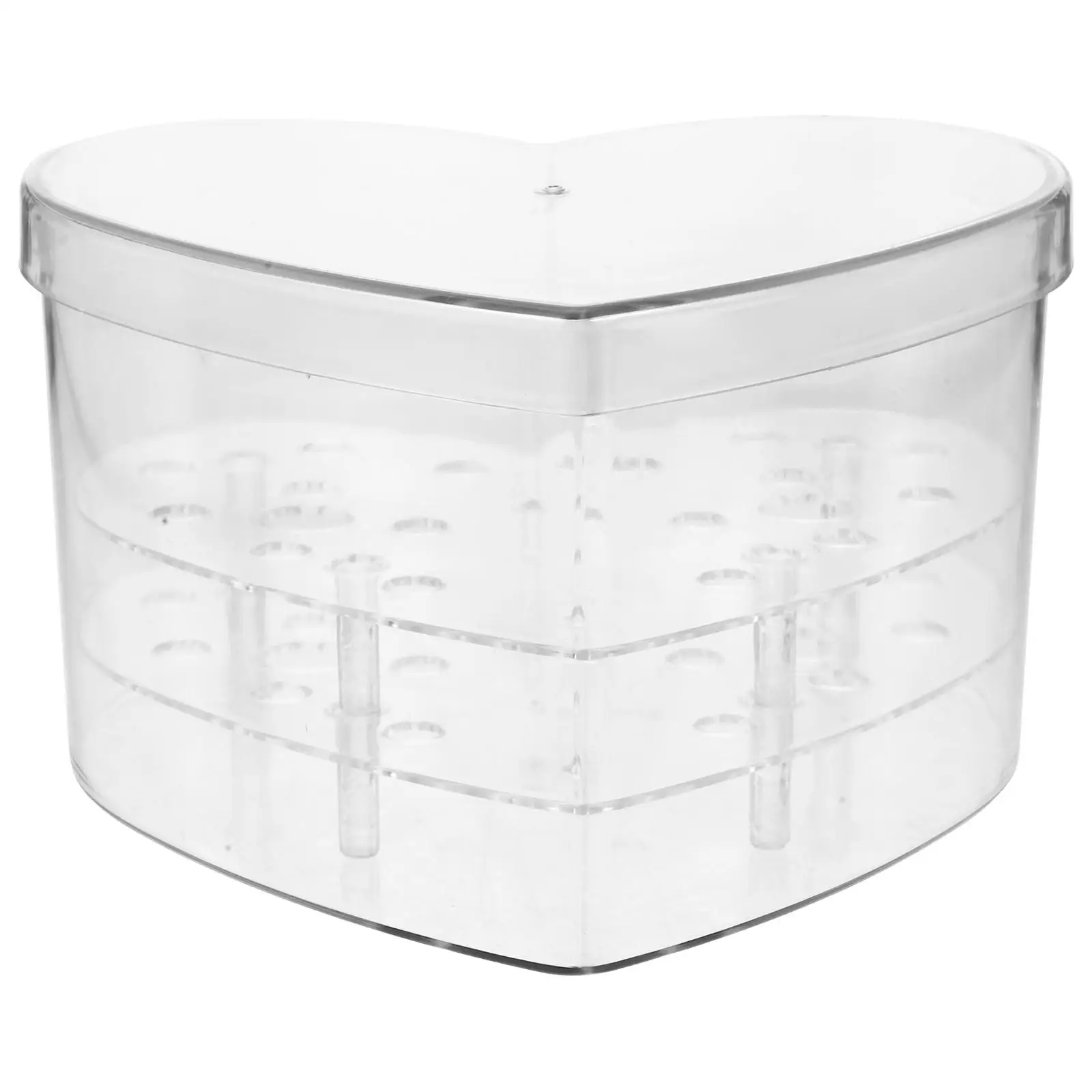 

-shaped Decorative Box Boxes Acrylic Flower Vase Arrangement Transparent Vases