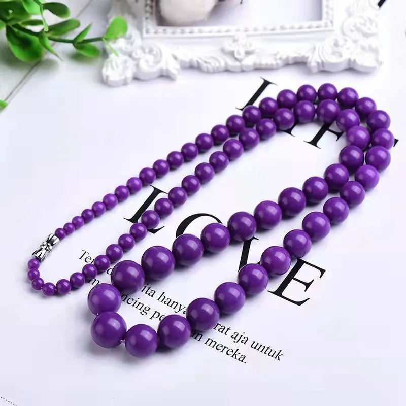 Purple Cloud Mother Tower Chain Women's Fragrant Taro Purple Chain Buddha Beads