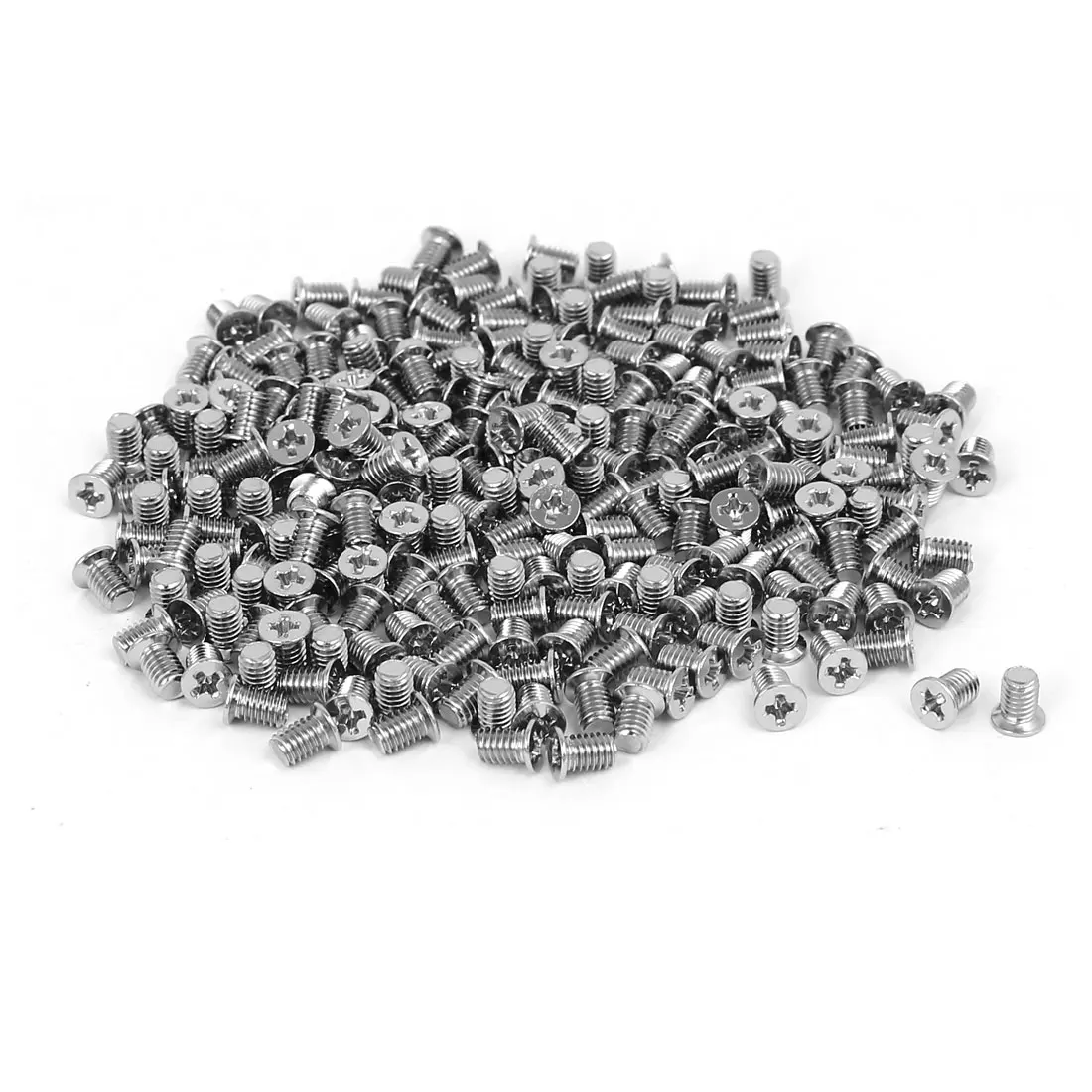 300pcs M3x4.8mm Flat Phillips Head Hard Drive Screw Computer PC Case 2.5-inch HDD