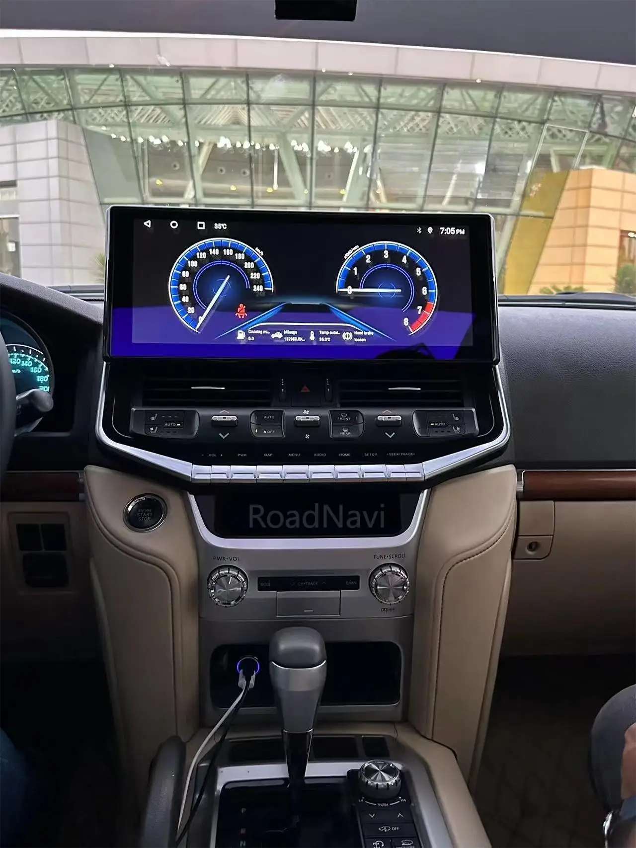 16.2 مشغل ديفيدي للسيارة لتويوتا لاند كروزر LC200 2008-2021 ترقية LC300 راديو السيارة لوحة القيادة Carplay GPS