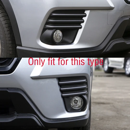 Imagen 2 del producto Para Subaru Forester 2022 2023 parachoques delantero de coche luz antiniebla embellecedor de lámpara Tapa de la cubierta del marco Tapa del capó Tapa de la bisel