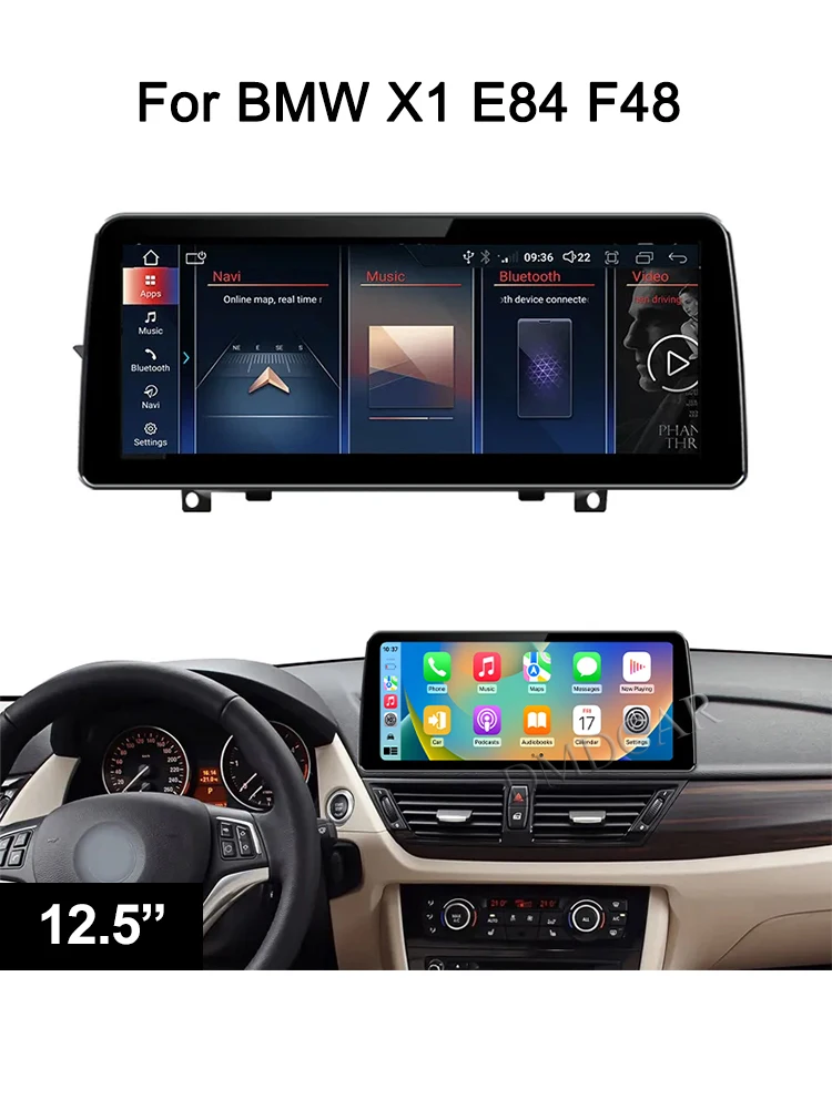 Android13 GPS Navigation Wireless Apple Carplay Android Auto For BMW x1 E84 F48 Car Multimedia Video Player Radio Stereo Screen