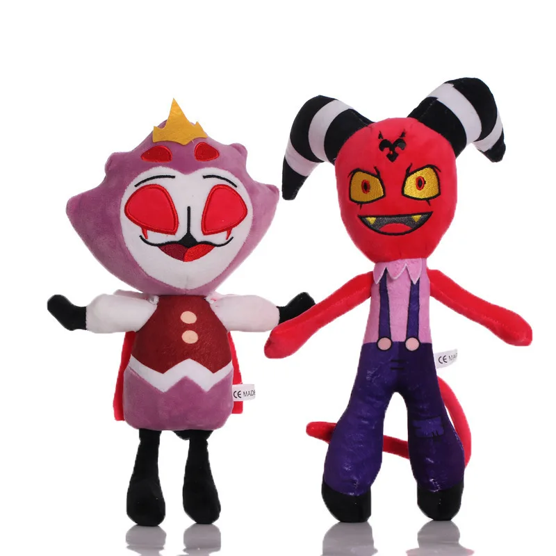 

New HELL BOSs Animation Surrounding Plush Toy Hero Red Long Horned Devil Surprise Holiday Gift To Children