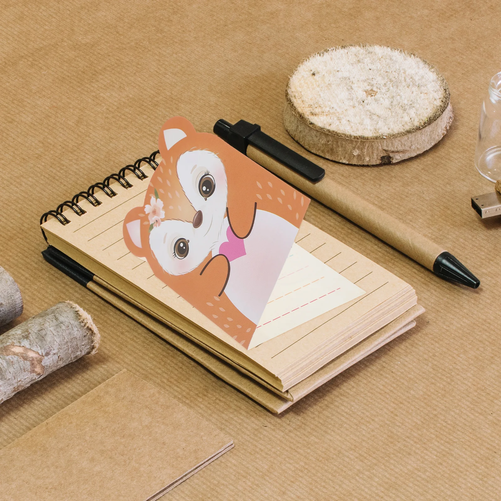 

100Pcs Adorable Deer Greeting Cards Material Versatile Use Heartfelt Messages All Ages Occasions The