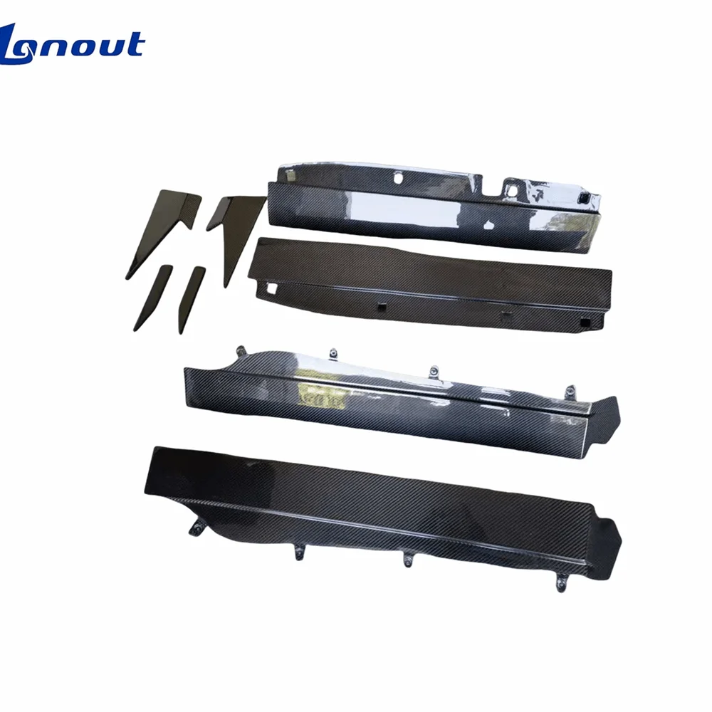 

Качественная боковая юбка из сухого углеродного волокна с полированной отделкой 3K Twil Carbon Pattern для Mclaren GT