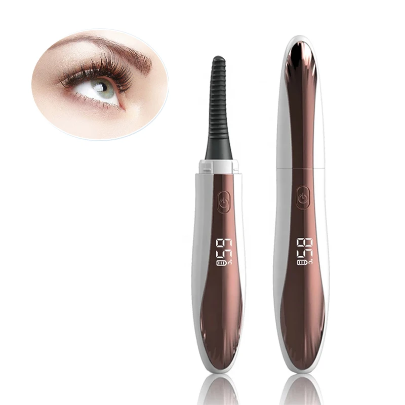 Electric Heated Eyelash Curler Rechargeable Makeup Eyelash Curler Curling Eyelashes Tools 24 Hours Long Lasting Eyelashes Curls