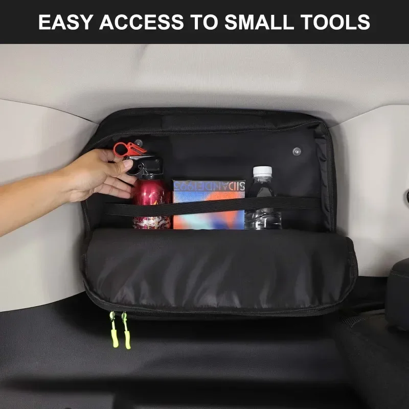 

Car Accessories For Haval H9 2024-2025 Oxford Cloth Black Car Trunk Side Window Storage Bag Cargo Tools Tidying Package