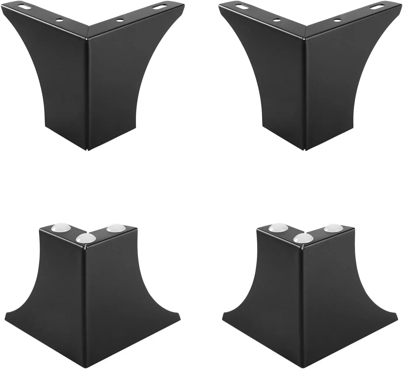 

4 Inch Metal Furniture Legs Set of 4, Heavy Duty Furniture Feet Minimalist Design Sofa Feets DIY Replacement Parts for TV Cabine