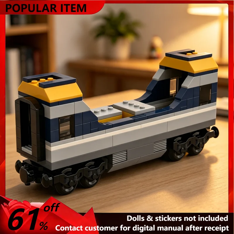 170PCS MOC Train Cargo Module Wagon Model Building Blocks City Railway Train Accessory Desktop Display DIY Assembly Gifts Adults