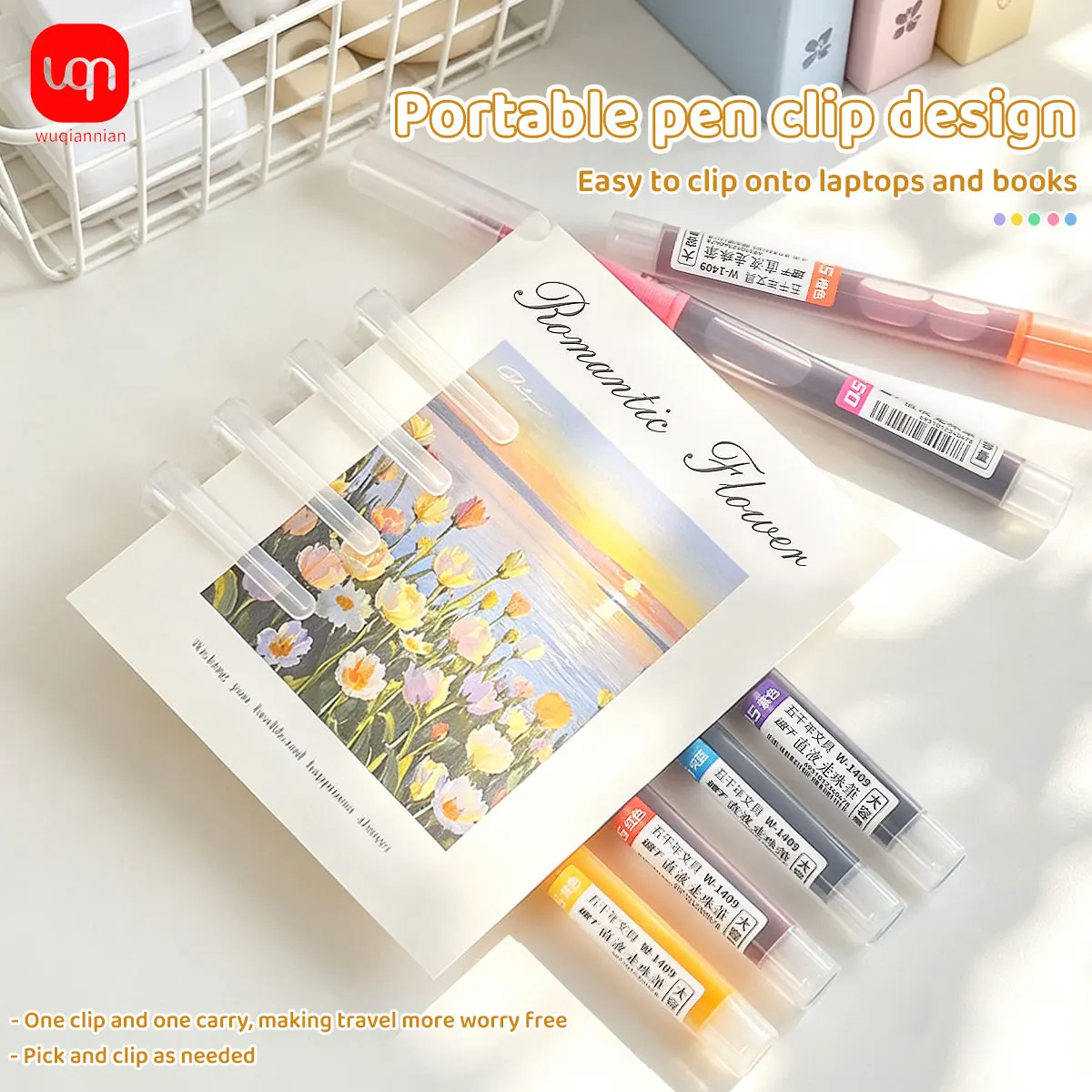 12-Color Liquid Rollerball Pen 0.5mm Full Needle Tip Quick-Dry Ink High-Capacity Color Gel Pen Set for Notes,Doodles,Drawing